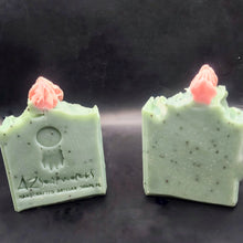 Handmade soap from Arizona with exfoliating poppy seeds