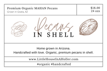 Premium Organic Pecans in Shell (Mahan & Western Schley)