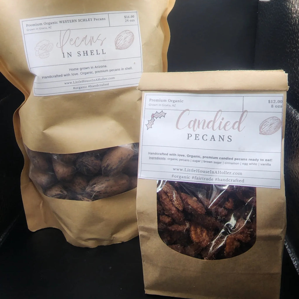 Premium Organic Pecans in Shell (Mahan & Western Schley) AZSoapworks